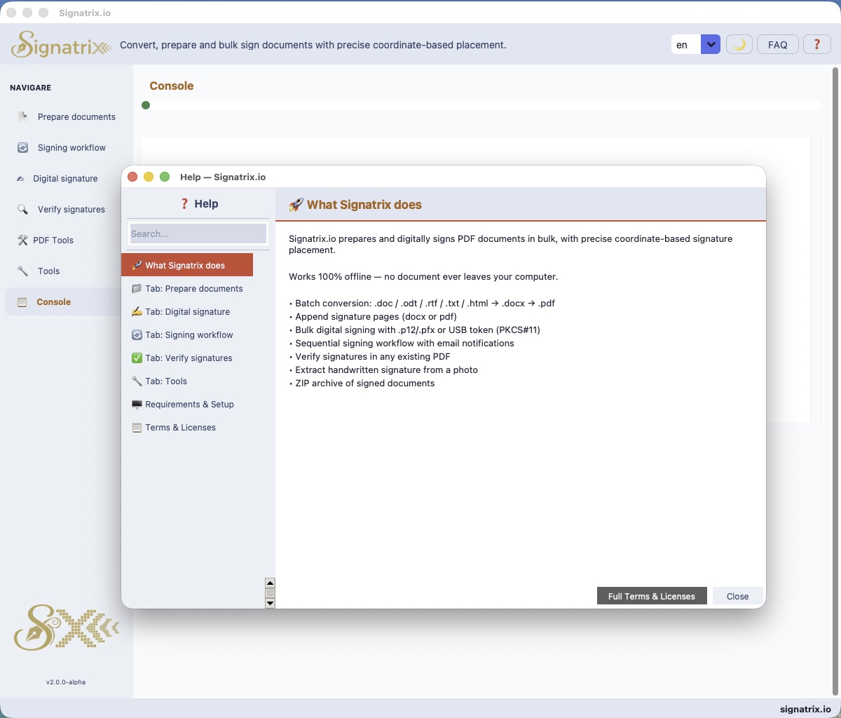 XignAll — Help light