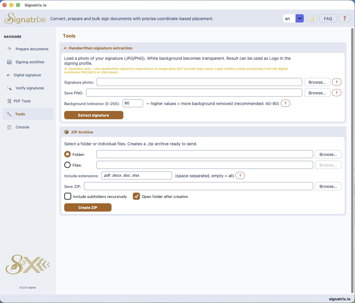 XignAll — Tools light