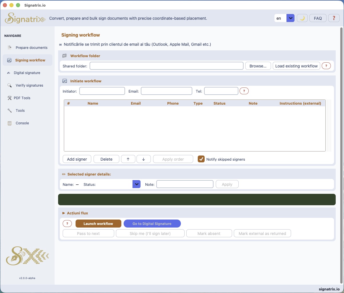 XignAll — Signing workflow light